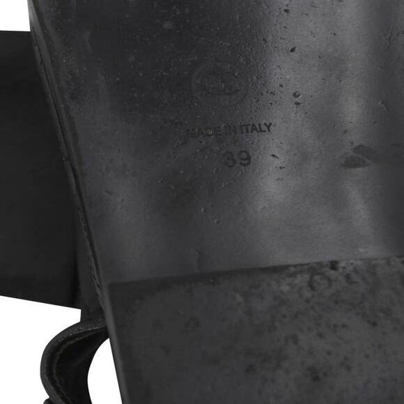 Chanel Chunky Cc Logo Embossed 39 Leather Dad Sandals CC-0525N-0212 - Picture 11 of 11